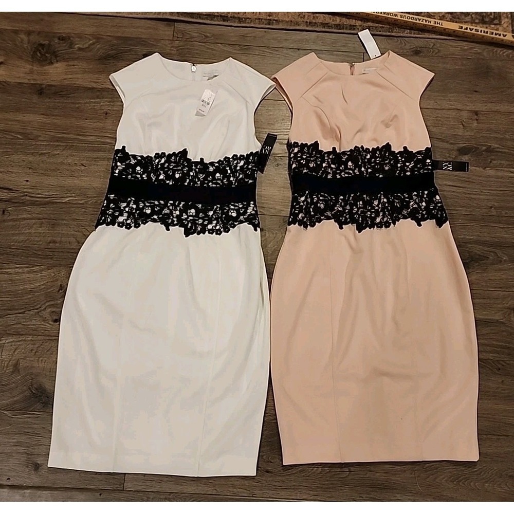 NEW YORK & COMPANY NWT Floral Crochet Lace Dress Lot Bridesmaid Wedding Receptio